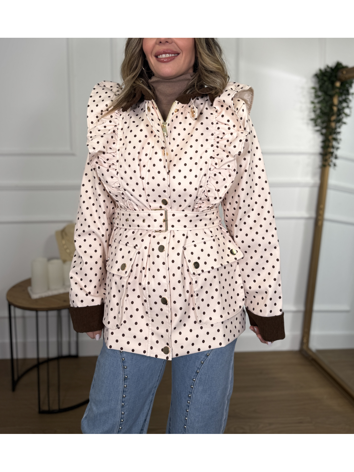 Chaqueta de lunares INDARA