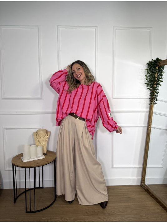 Sudadera de rayas ROSE