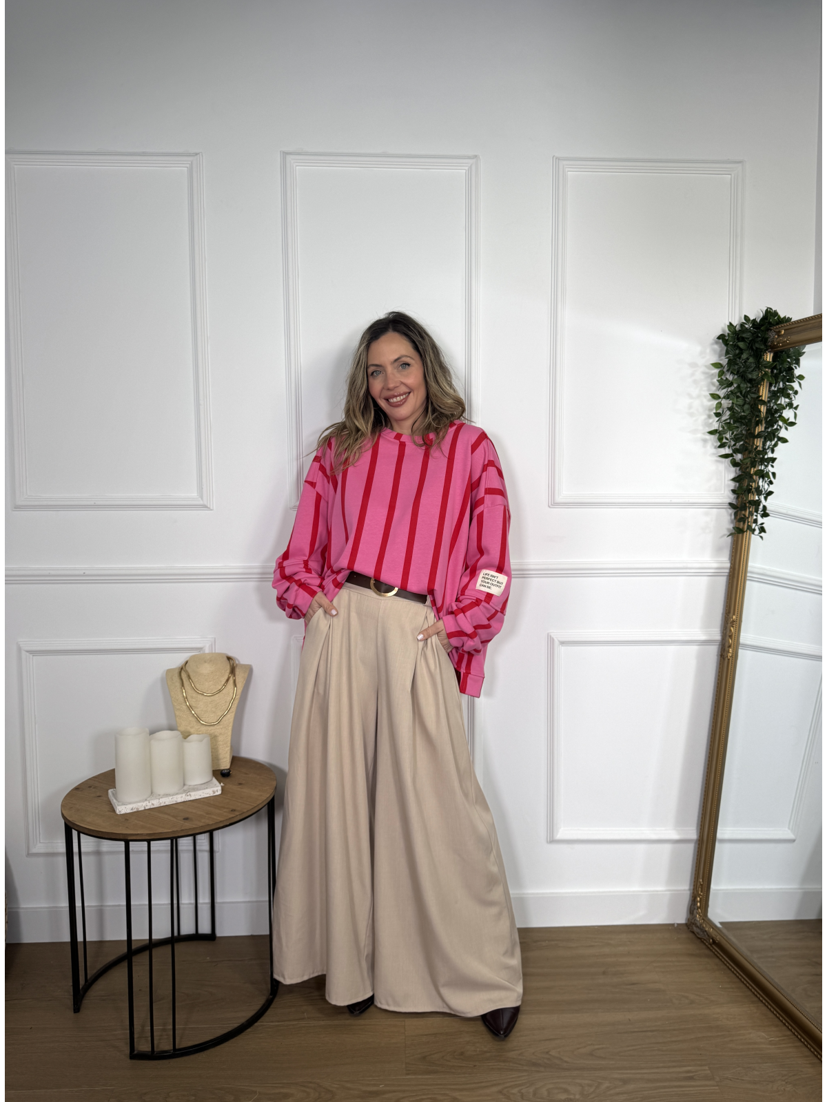 Sudadera de rayas ROSE