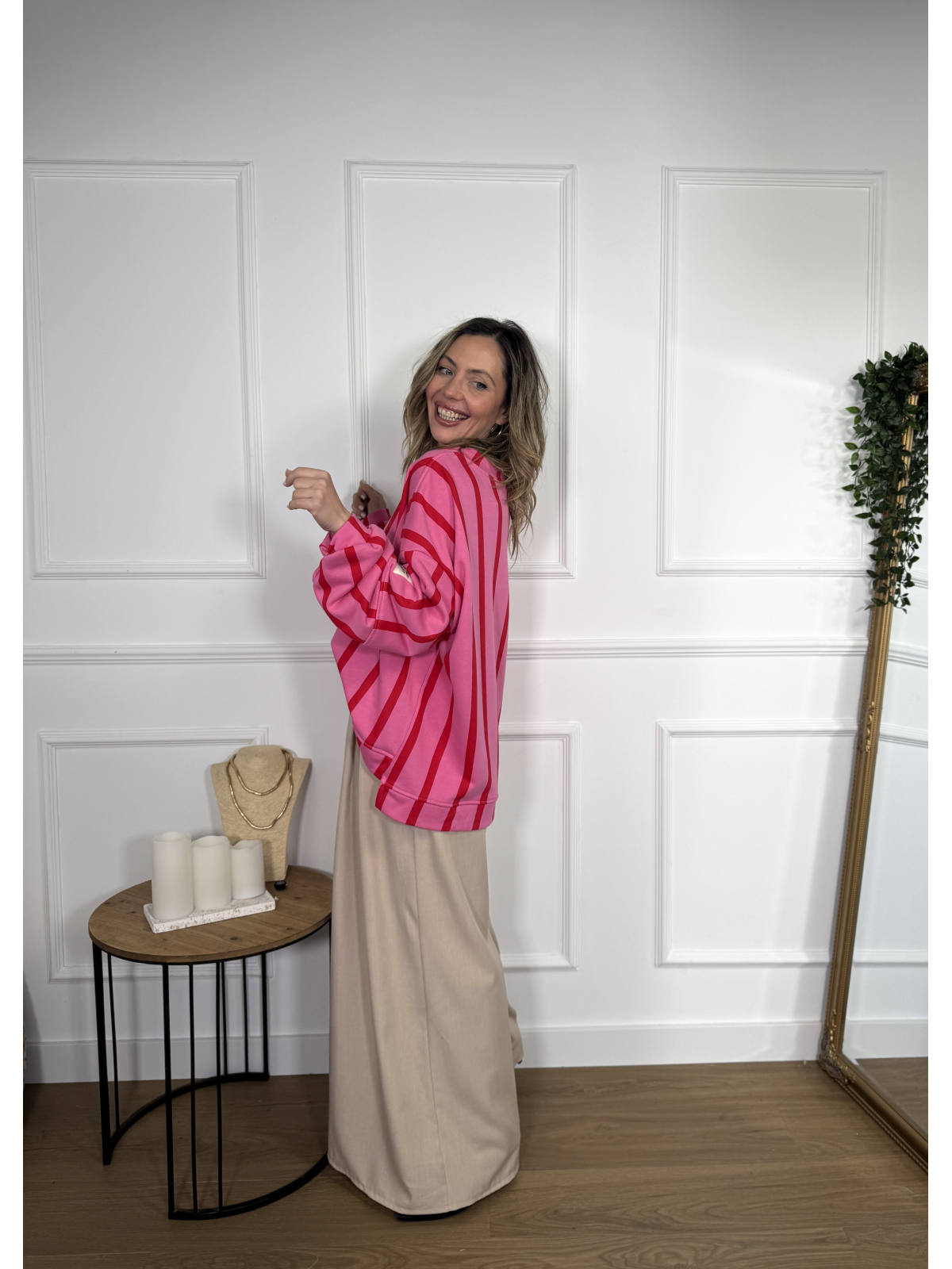 Sudadera de rayas ROSE