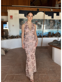 Vestido de lentejuelas MATILDE rosa maquillaje