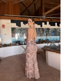 Vestido de lentejuelas MATILDE rosa maquillaje