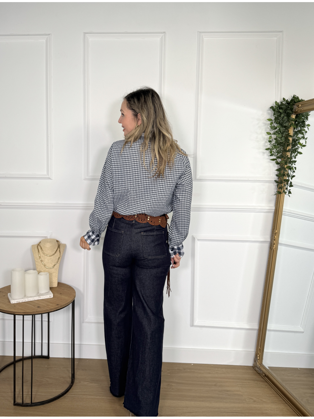 Camisa con estampado de cuadros vichy, ideal para tus looks casual.